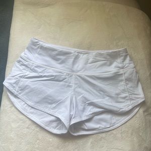 Lululemon white shorts